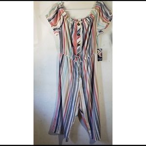 Colorful Striped Jumpsuit